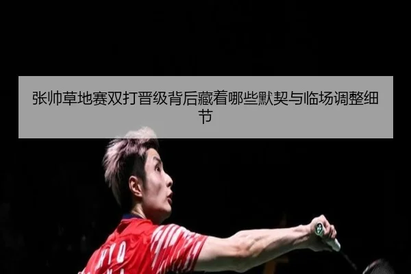 张帅草地赛双打晋级背后藏着哪些默契与临场调整细节
